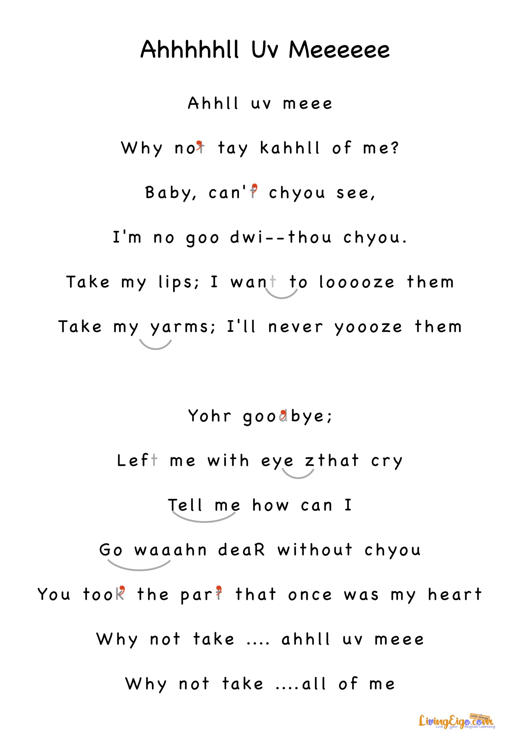 All of Me LE with Songs p2